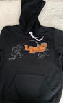 "The Otter" Black/Silver Hoodie