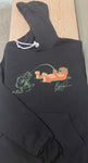 "The Otter" Black/Green Hoodie